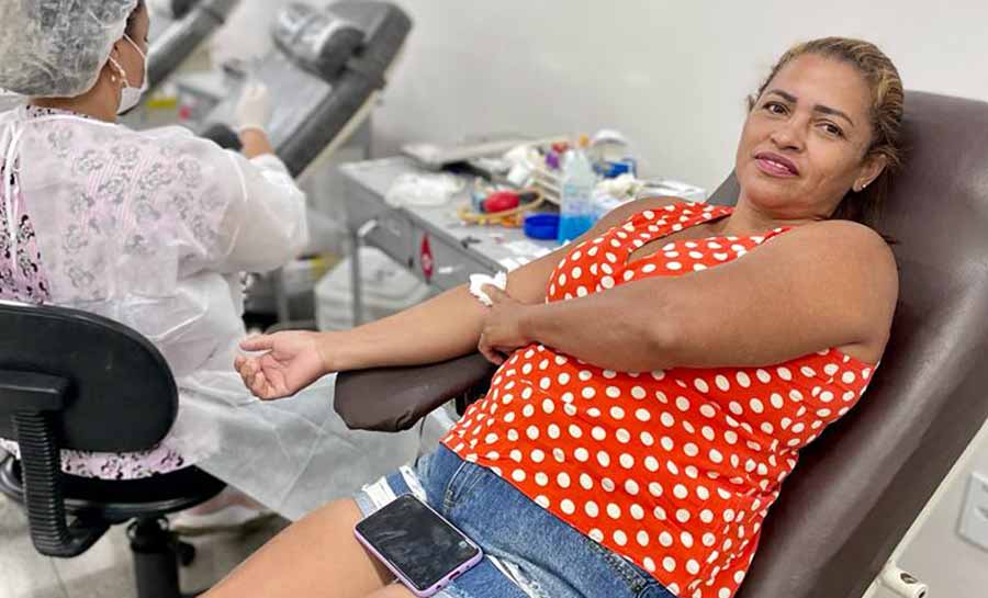 Hemoacre celebra Dia Nacional do Doador com tema Eu Sou o Artilheiro da Vida