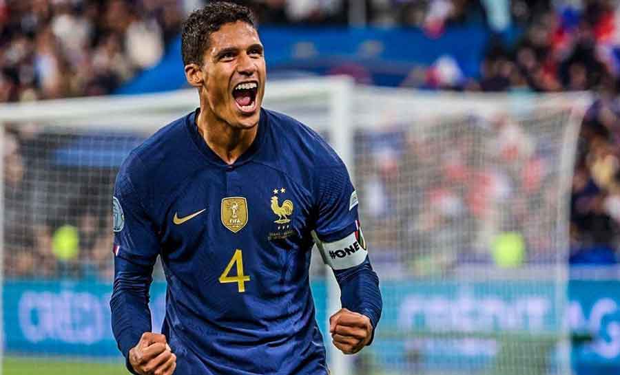 Capitão da França, Varane se aposenta de seleção aos 29 anos
