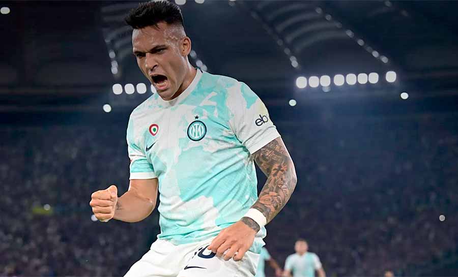 Com dois de Lautaro, Inter vira sobre a Fiorentina e conquista a Copa da Itália