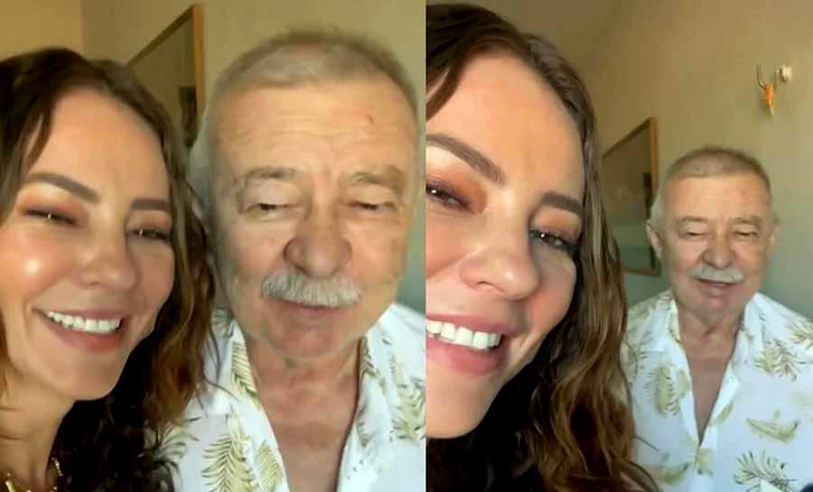 Paolla Oliveira surpreende pai com gesto emocionante: ‘Choradeira’