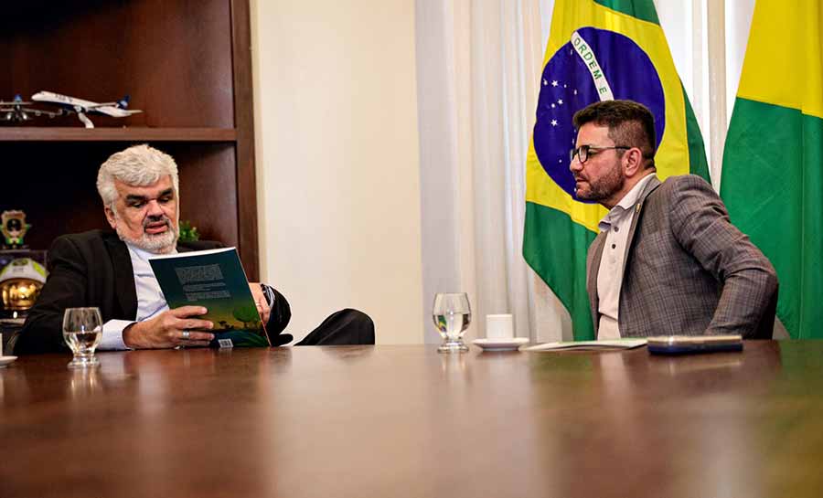 Governador Gladson Cameli recebe presidente do Comitê Técnico de Meio Ambiente e Sustentabilidade do Instituto Rui Barbosa