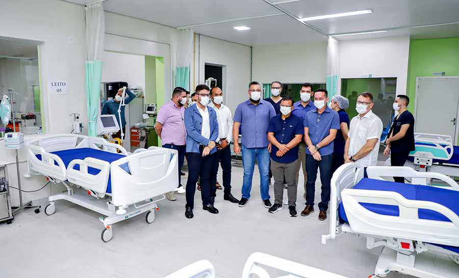 Governo do Acre realiza a entrega de 18 novos leitos de UTI no Into para reforço no atendimento à população
