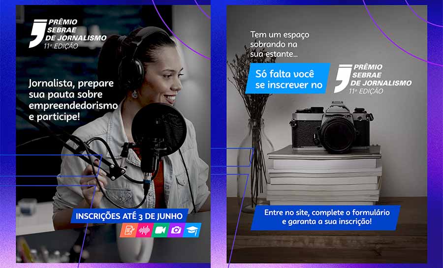 Inscrições para o Prêmio Sebrae de Jornalismo são prorrogadas