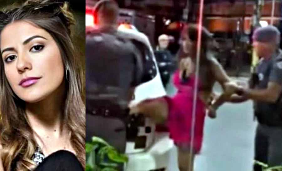 Ex-panicat rompe silêncio após ser presa por embriaguez e chutar PM: ‘Melhor que ontem’