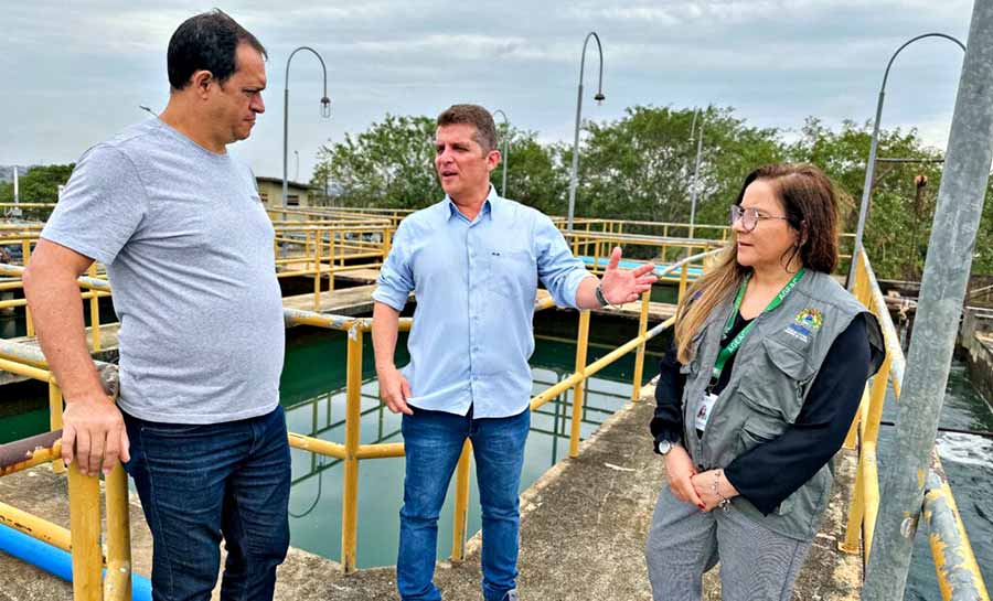 Ageac vistoria novos equipamentos da Estação de Tratamento de Água de Rio Branco
