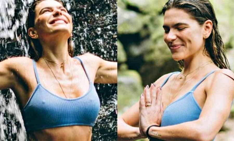 Mariana Goldfarb exibe corpo sarado em fotos de biquíni: ‘Absurdamente linda’