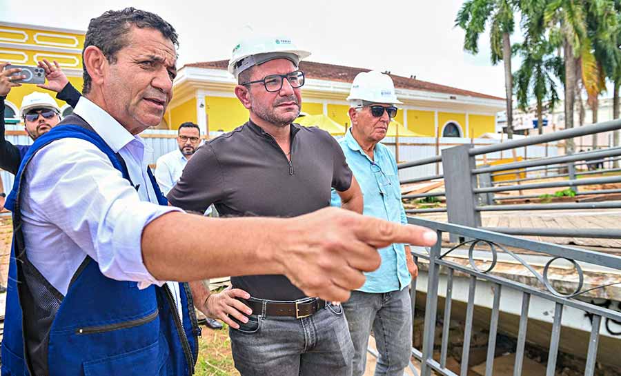 Governador Gladson Cameli acompanha obras de recuperação da Passarela Joaquim Macedo que avançam com reforço estrutural e foco na segurança