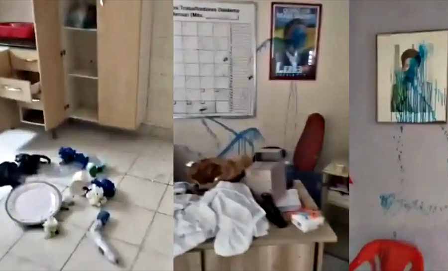 Sede do PT em Diadema é depredada