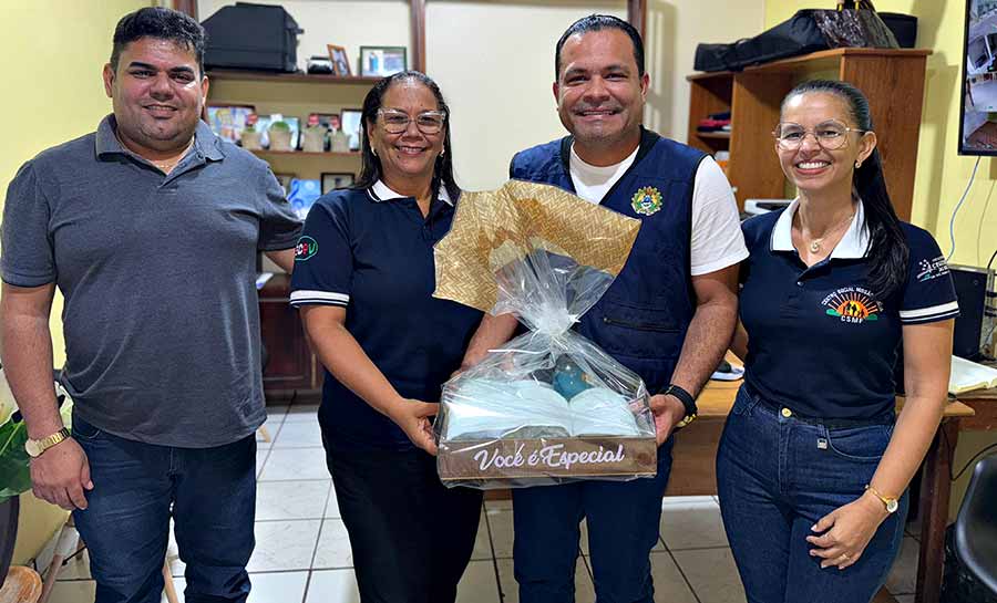 Tadeu Hassem visita prefeita em exercício de Cruzeiro do Sul e anuncia mais de meio milhão de reais a instituições locais