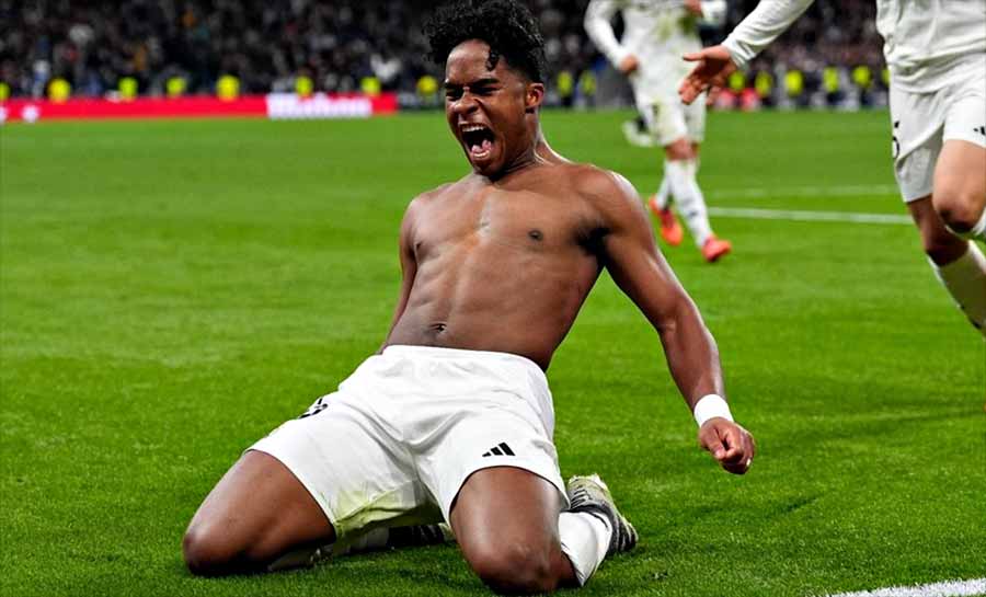 Jornais espanhóis exaltam Endrick em noite heroica pelo Real