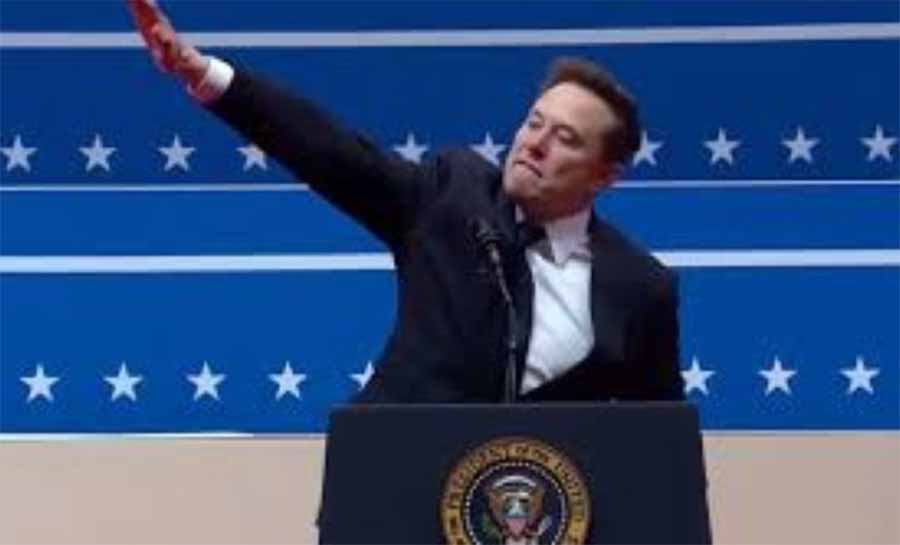 Musk diz que críticos precisam de “truques melhores” após gesto