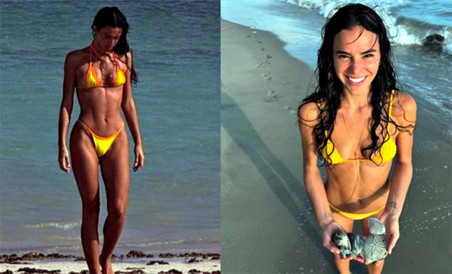 Bruna Marquezine posta fotos de viagem e ganha elogio de João Gui
