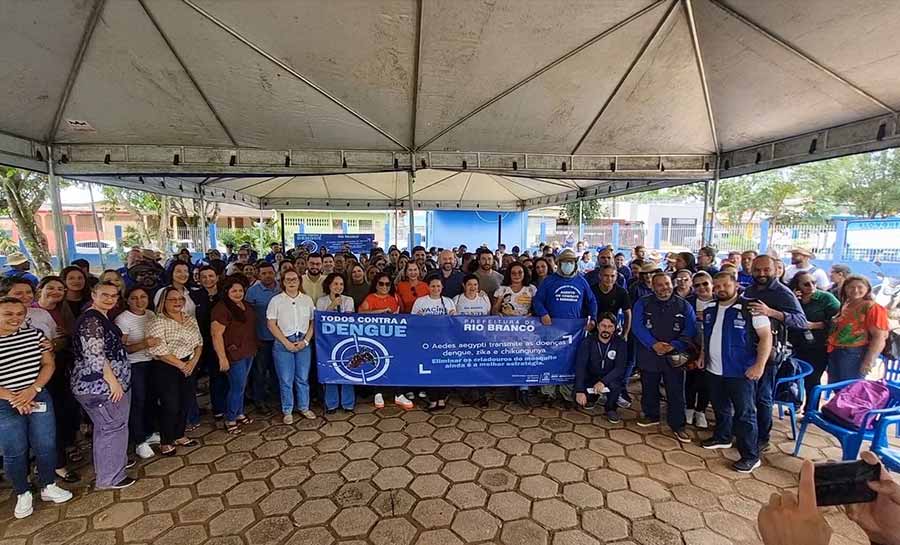 Prefeitura de Rio Branco realiza operação contra dengue, com mais de 100 agentes nas ruas e ampliação no funcionamento das Uraps
