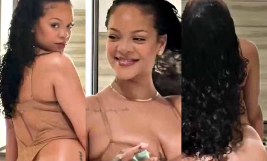 Rihanna leva fãs à loucura ao fazer charme em vídeo