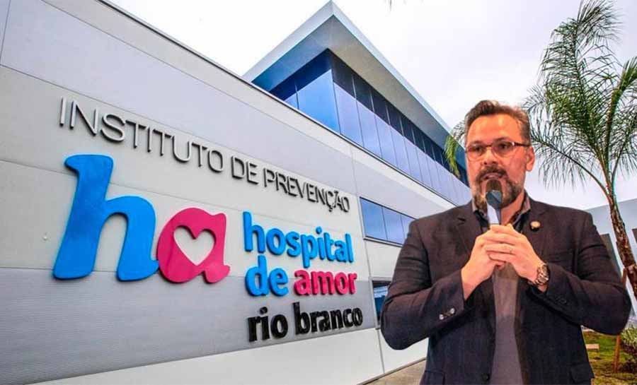 Alan Rick contribui com ampliação dos serviços do Hospital de Amor no Acre