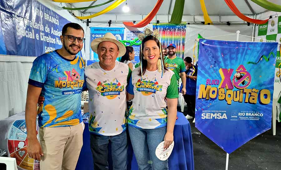 Saúde, prevenção e segurança alimentar: Secretaria de Saúde de Rio Branco intensifica ações no Carnaval da Família