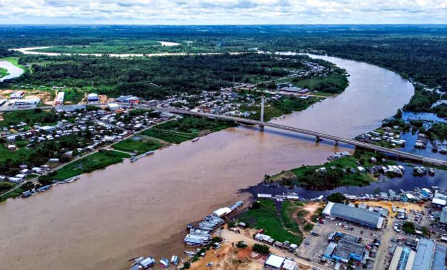Com o nível do Rio Juruá acima da cota de alerta, Defesa Civil Estadual segue monitorando a situação
