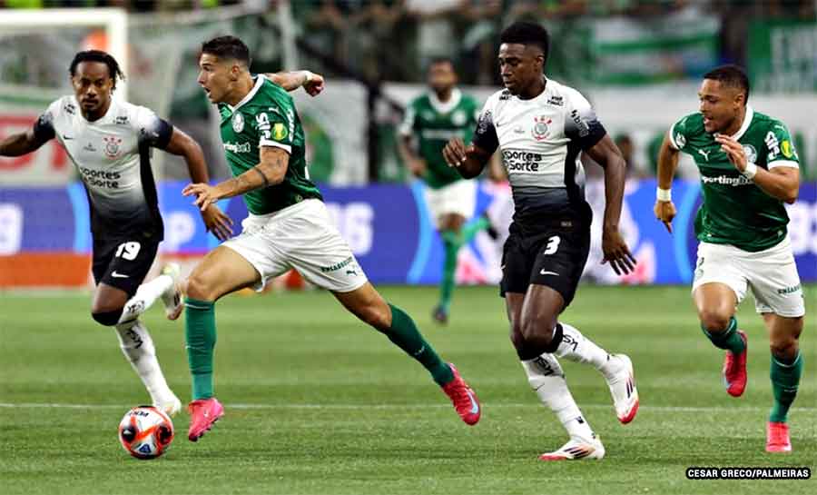 Corinthians vence Palmeiras e abre vantagem na final do Paulistão