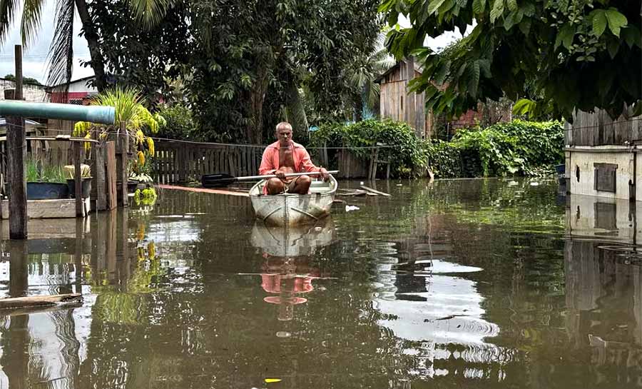 Rio Acre tem diminuição, mas enchente impacta mais de 30 mil pessoas em Rio Branco