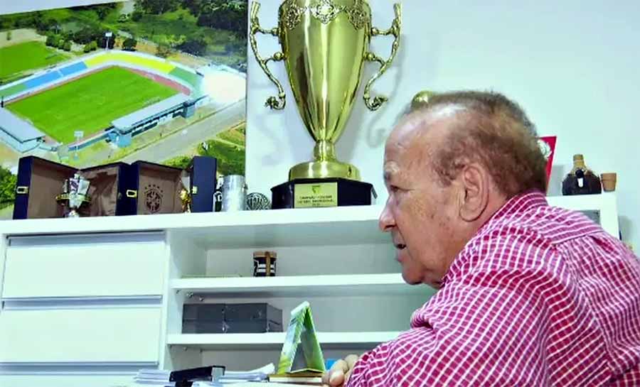 Presidente da Federação de Futebol do Acre morre, aos 77 anos, em Rio Branco