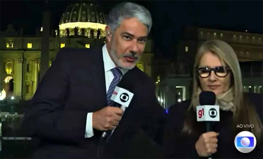 William Bonner afasta especulações de climão com Ilze Scamparini
