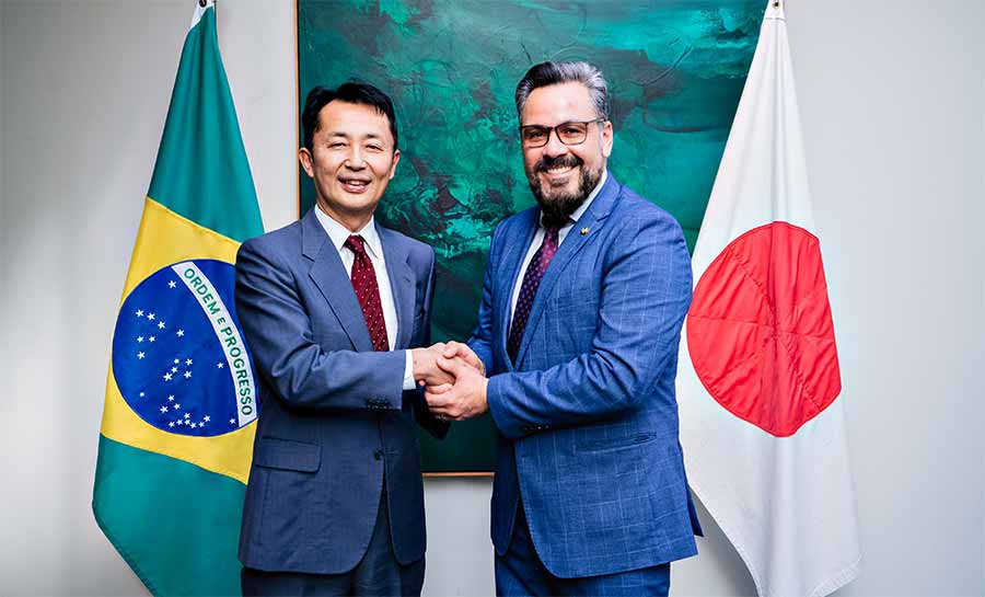 Senador Alan Rick visita Embaixada do Japão e propõe cooperação técnica e parceria em mitigação de desastres naturais na Amazônia