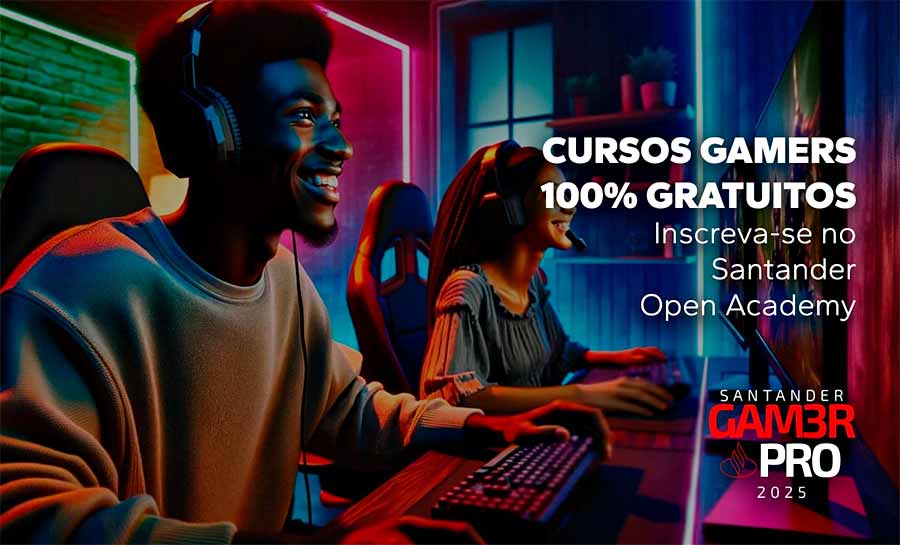 Acreanos podem concorrer a 8 mil bolsas de estudo gratuitas para e-sports no Santander Gamer Pro