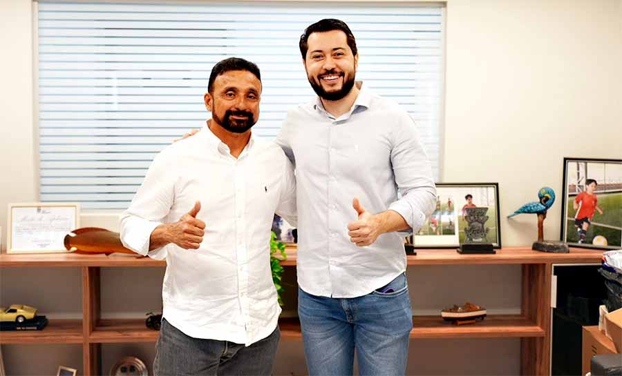 Jarude se reúne com Adem Araújo e coloca mandato à disposição para fortalecer o futebol acreano