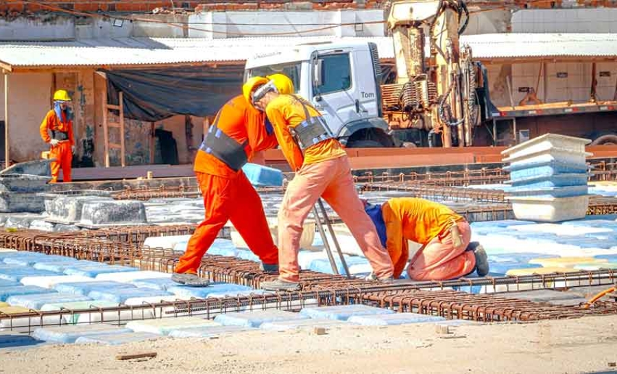 Novo Mercado Elias Mansour já tem 35% da obra concluída