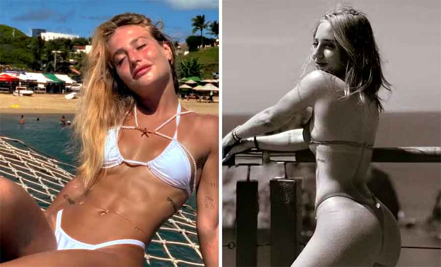 Bruna Griphao aproveita dia ensolarado para renovar bronzeado