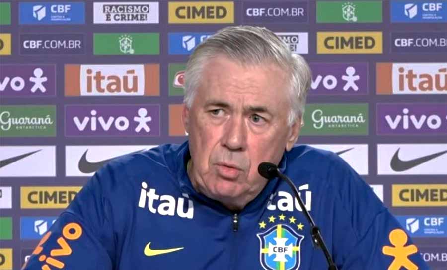 Ancelotti quer ‘futebol moderno’ e cobra: ‘Jogar para a equipe’
