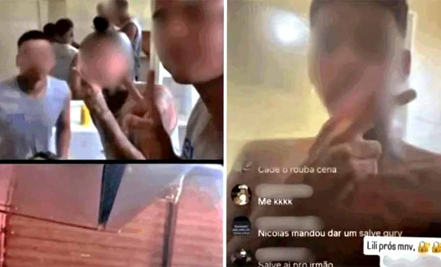 Menores fazem transmissão ao vivo de dentro de instituto socioeducativo no AC com celular de instrutor