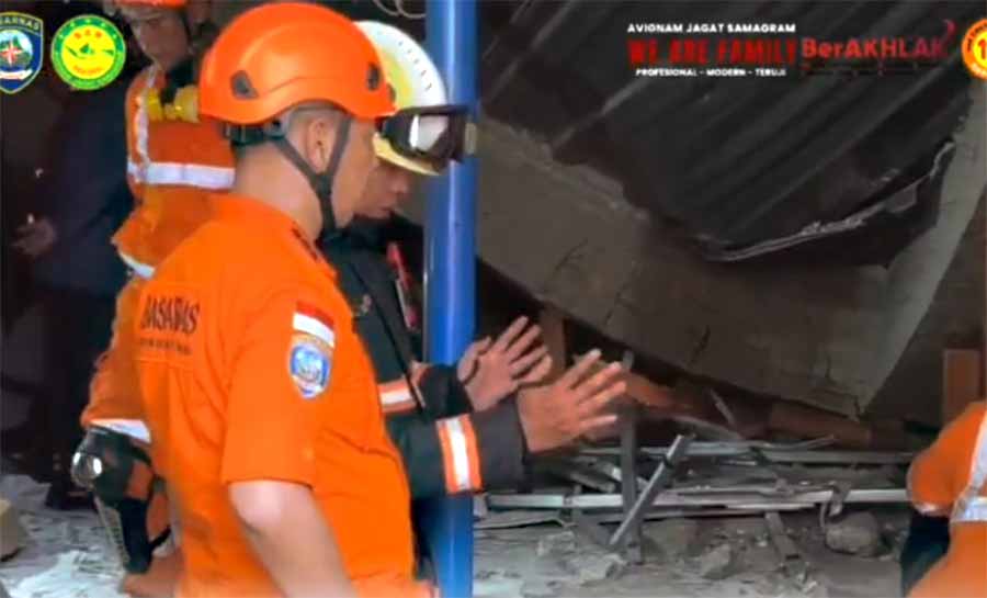 Escola desaba durante obras e deixa mortos e feridos na Indonésia