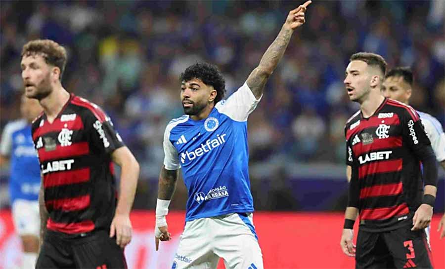 Gabigol torce por título do Flamengo e diz que Santos “não cai”