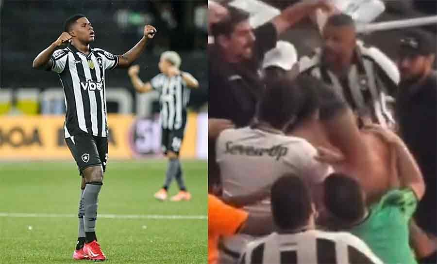 Gol do Botafogo encerra briga de torcedores no Nilton Santos